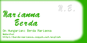 marianna berda business card